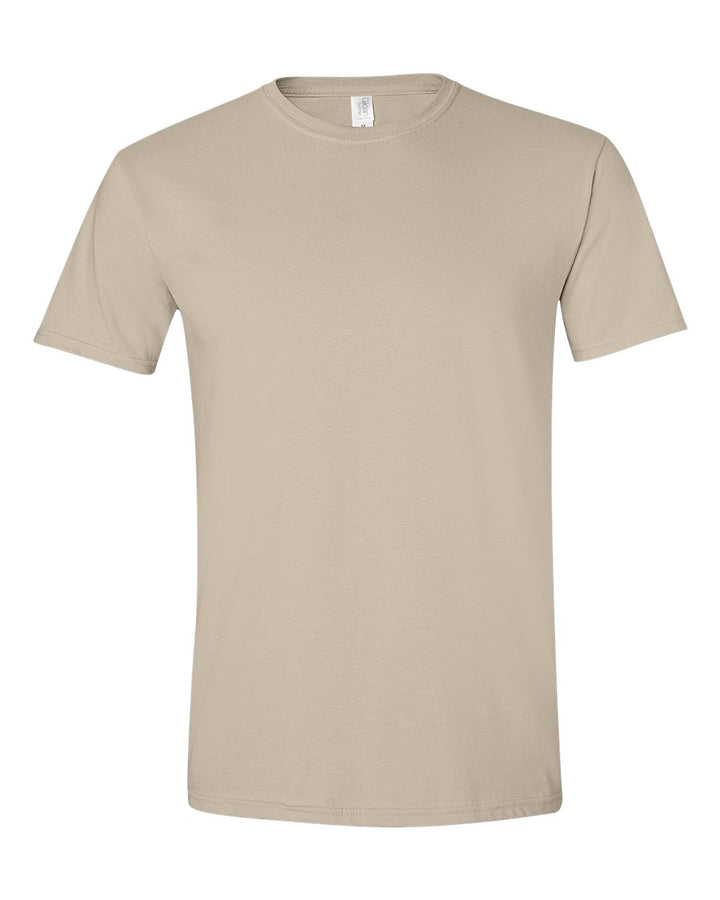 Front View of Sand Softstyle® T-Shirt - 64000