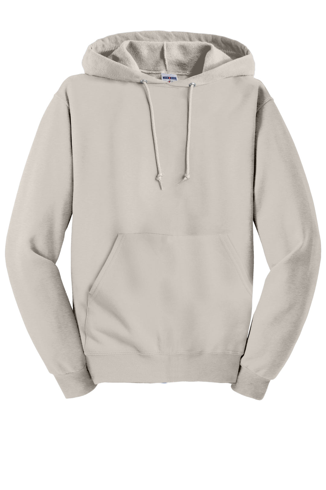 Front View of Sandstone Jerzees NuBlend Pullover Hooded Sweatshirt. 996M