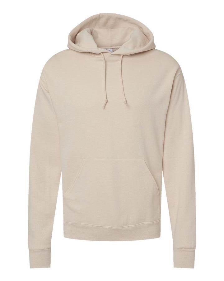 Front View of Sandstone NuBlend® Hooded Sweatshirt - 996MR