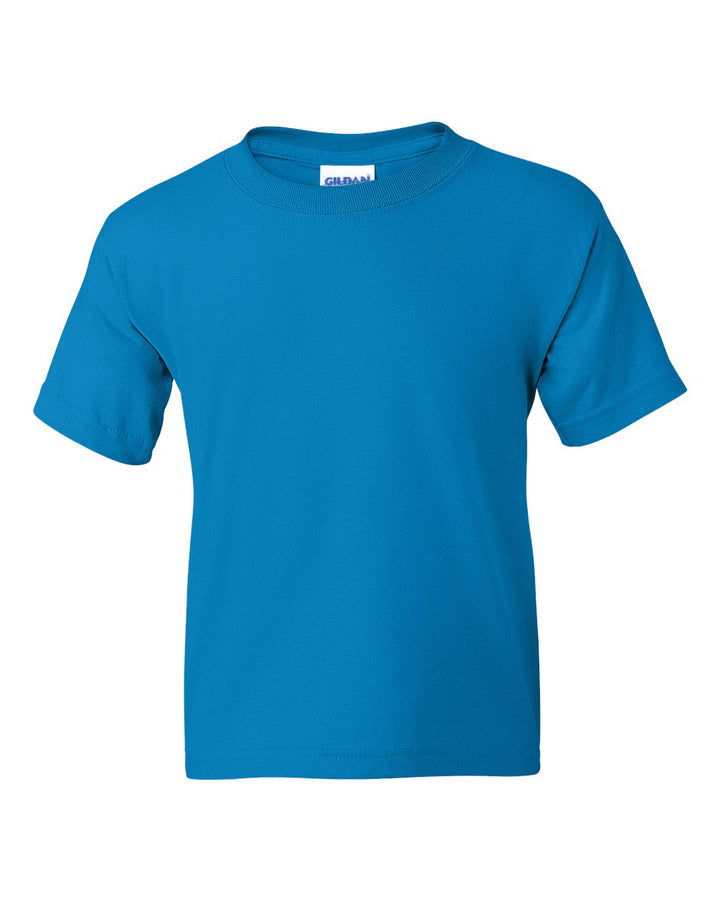 Front View of Sapphire DryBlend® Youth T-Shirt - 8000B