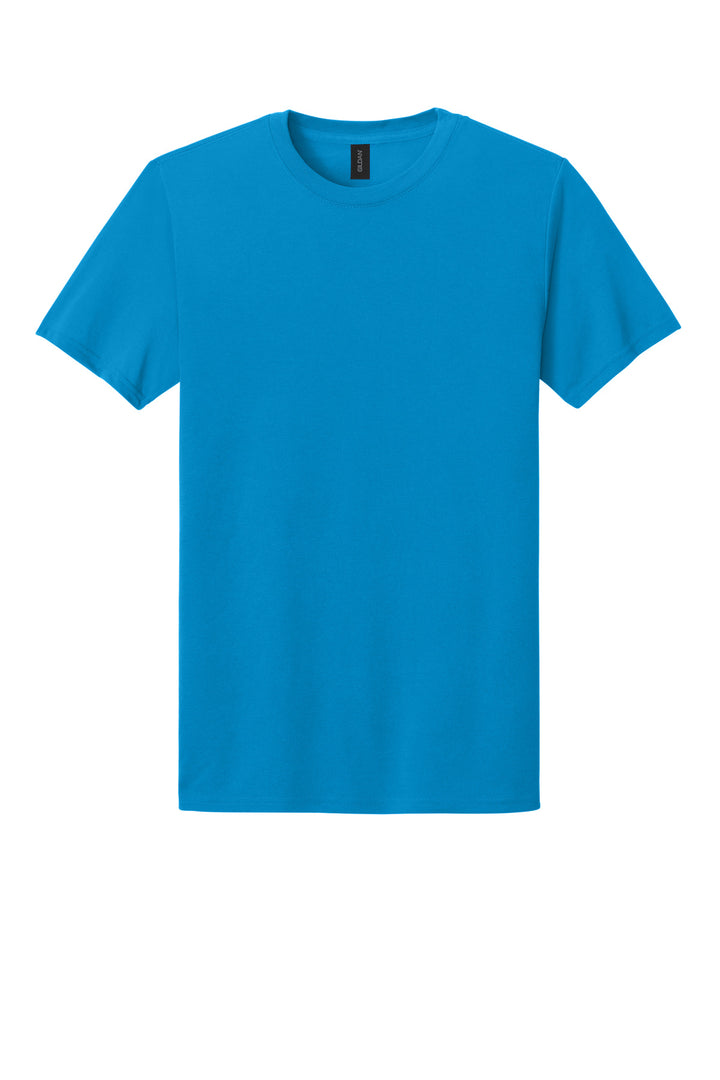Front View of Sapphire Gildan Gildan Performance T-Shirt. 42000