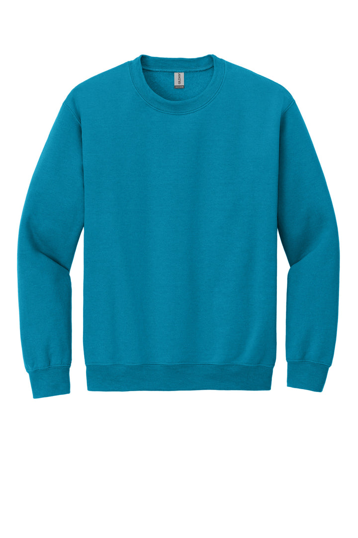 Front View of Sapphire Gildan Heavy Blend Crewneck Sweatshirt. 18000