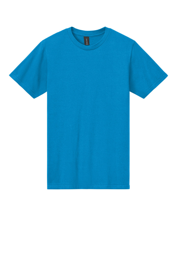 Front View of Sapphire Gildan Softstyle Midweight Tee 65000