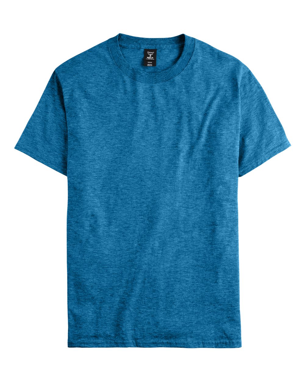 Front View of Sapphire Pepper Heather Beefy-T® T-Shirt - 5180