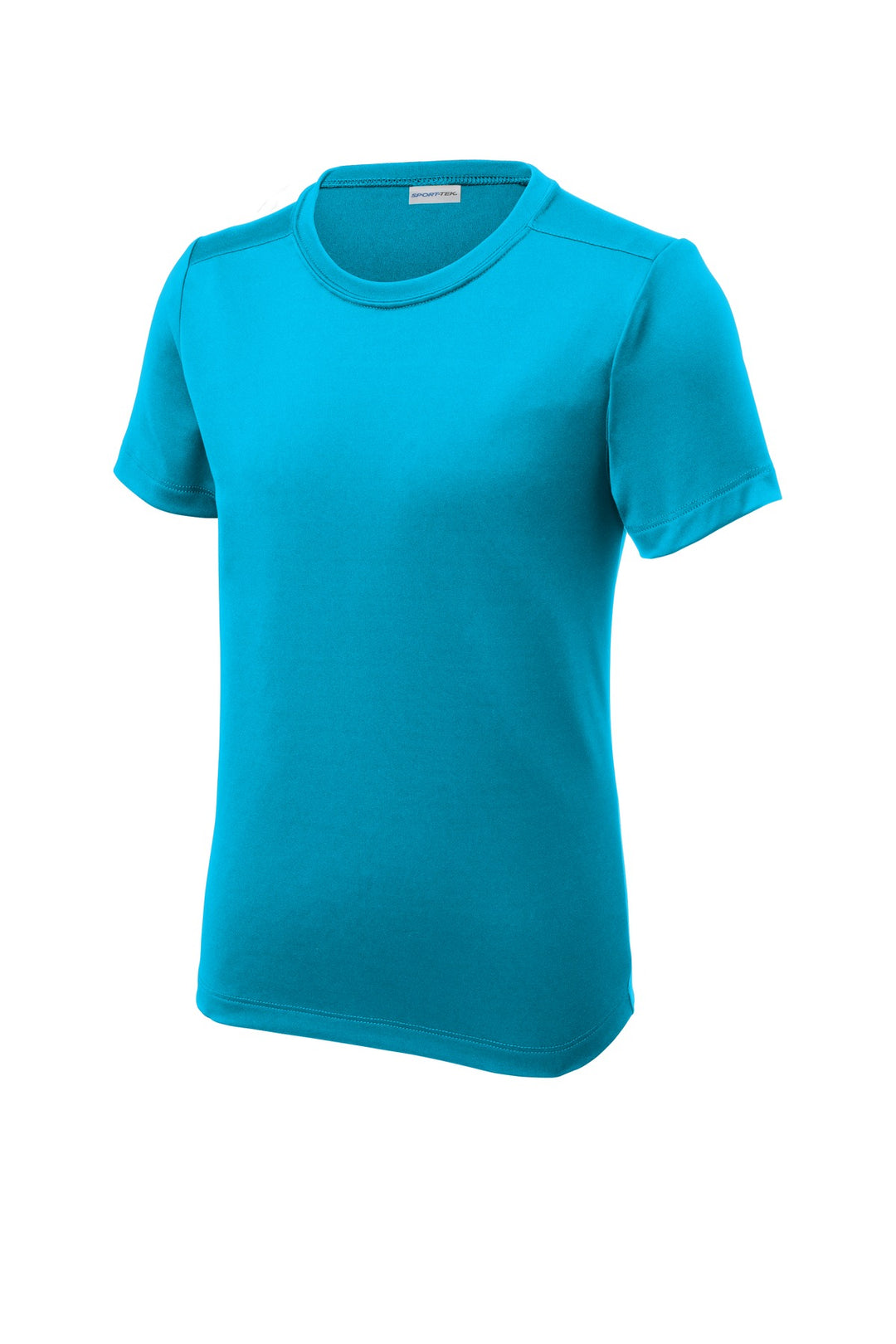 Front View of Sapphire Sport-Tek Youth Posi-UV Pro Tee. YST420