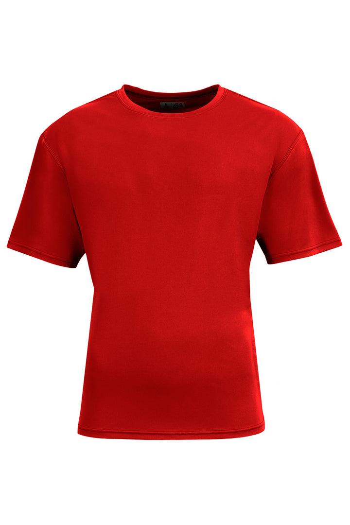 Front View of Scarlet A4 AirFlex Short Sleeve Tee A4N3531