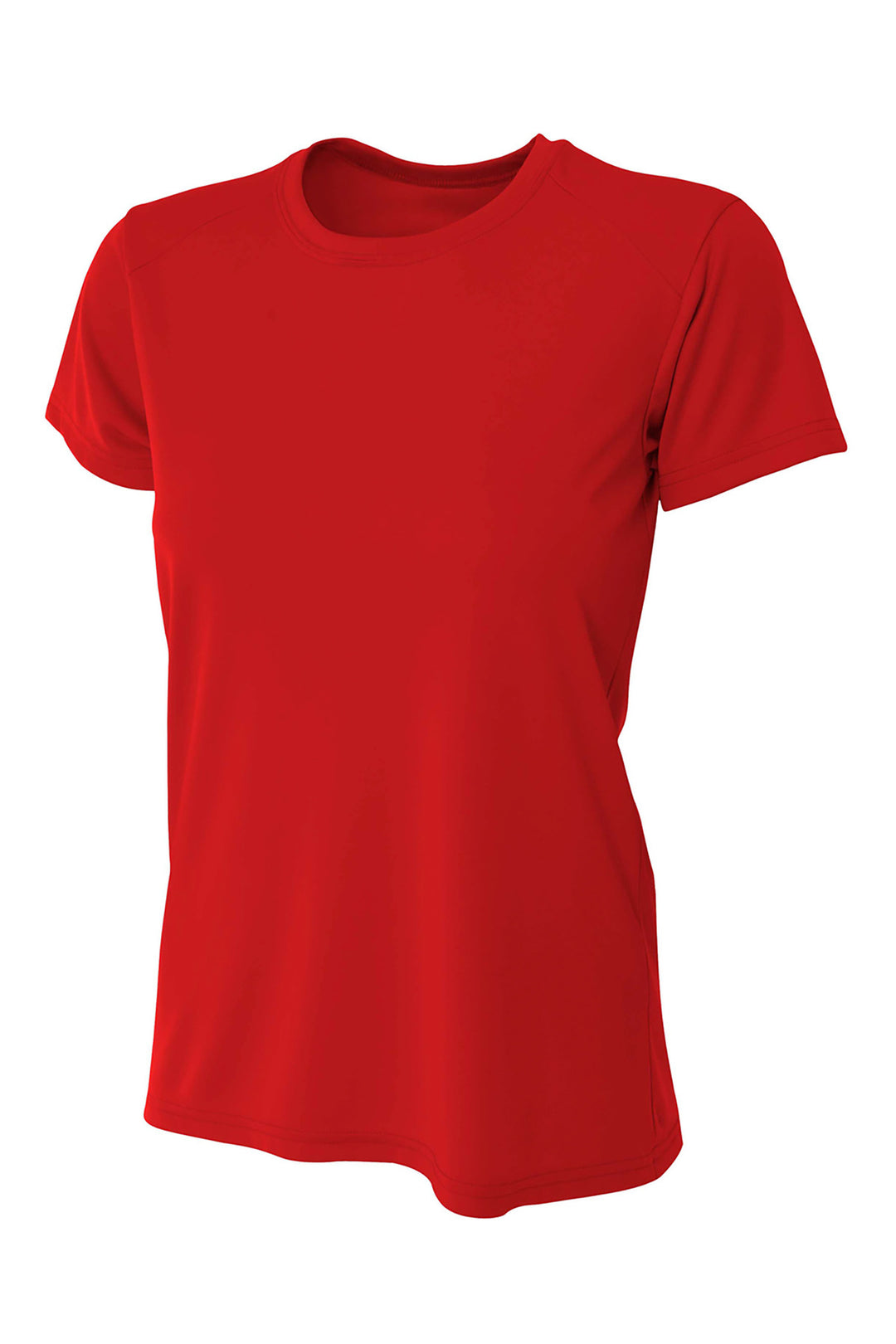 Front View of Scarlet A4 Women's Cooling Performance Short Sleeve Tee A4NW3201