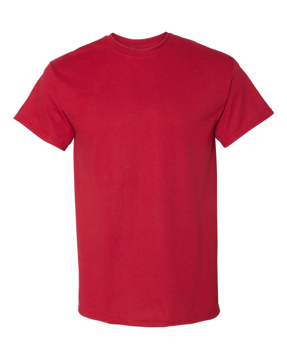Front View of Scarlet Red DryBlend® T-Shirt - 8000