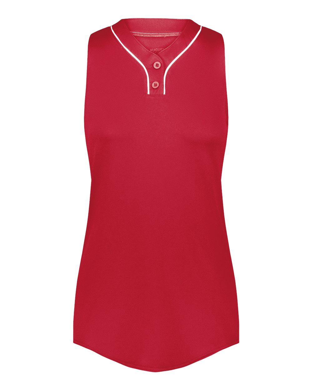 Front View of Scarlet/ White Women's Cutter Jersey - 6913
