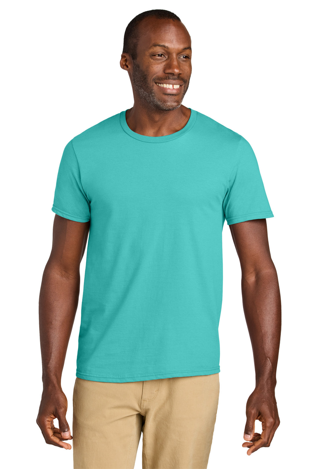 Front View of ScubaBlue Jerzees Classics Unisex Cotton T-Shirt 363M