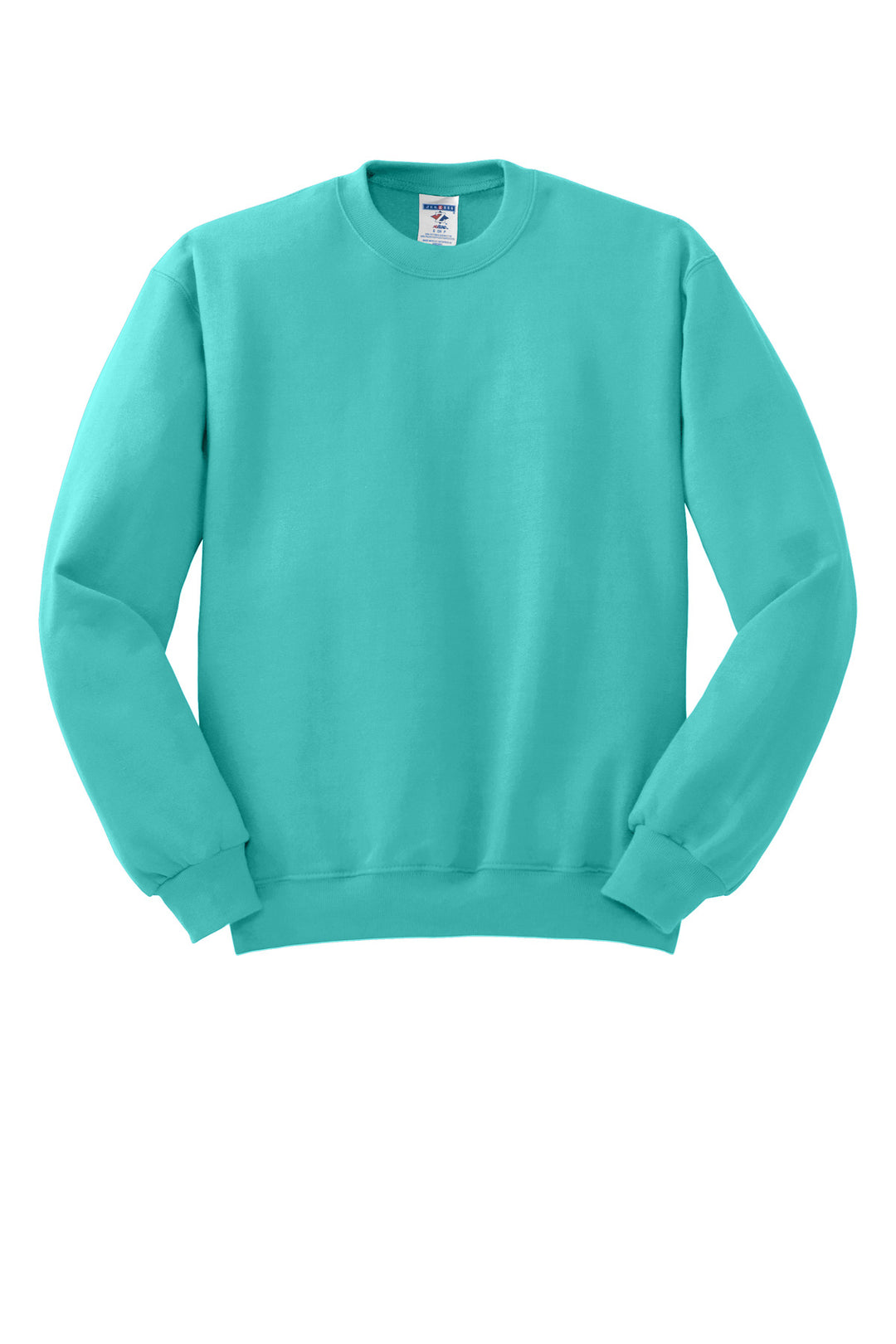 Front View of ScubaBlue Jerzees - NuBlend Crewneck Sweatshirt. 562M