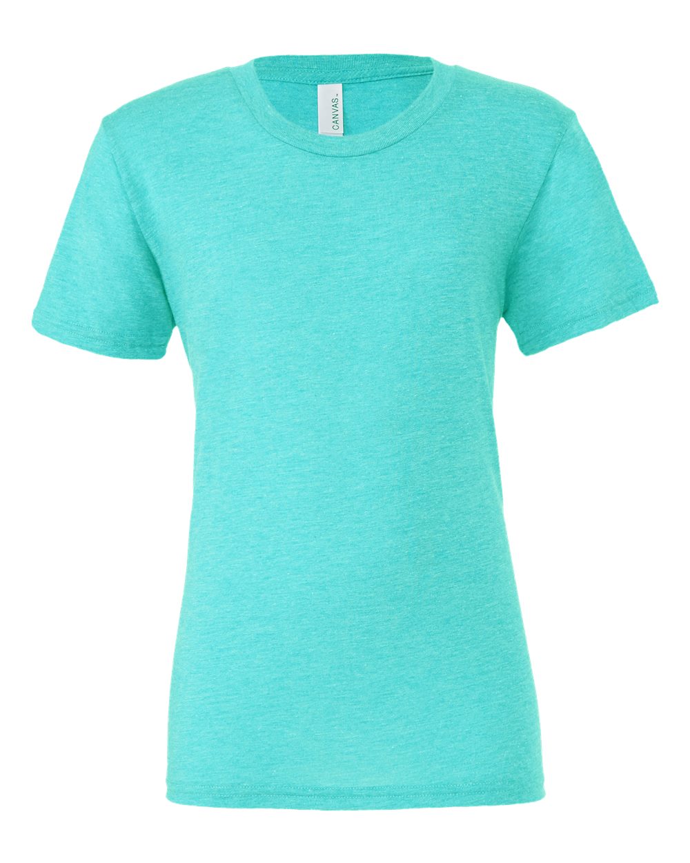 Front View of Sea Green Triblend Triblend Tee - 3413