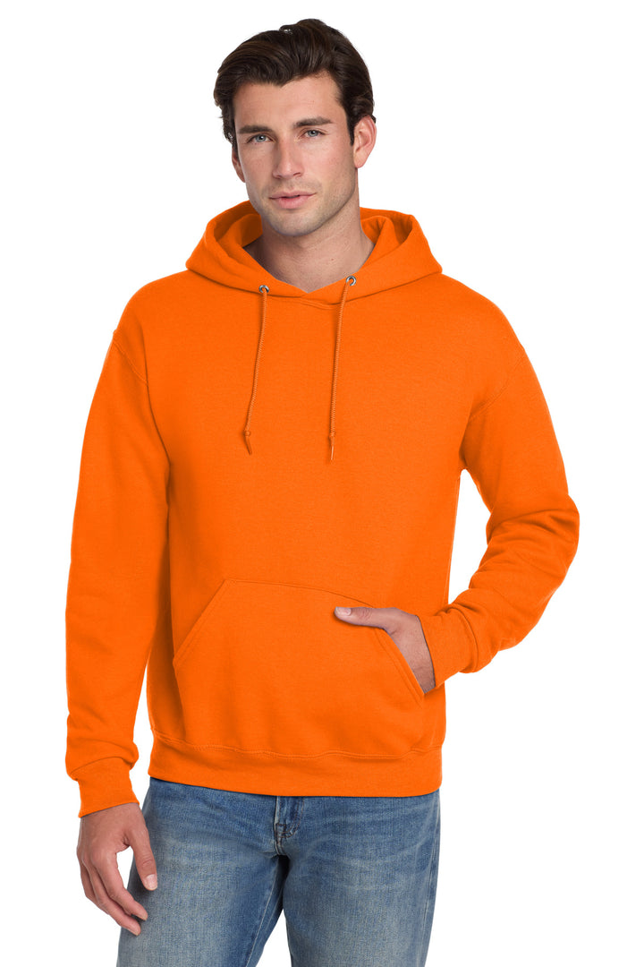 Front View of SftyOrg Jerzees Super Sweats NuBlend - Pullover Hooded Sweatshirt. 4997M