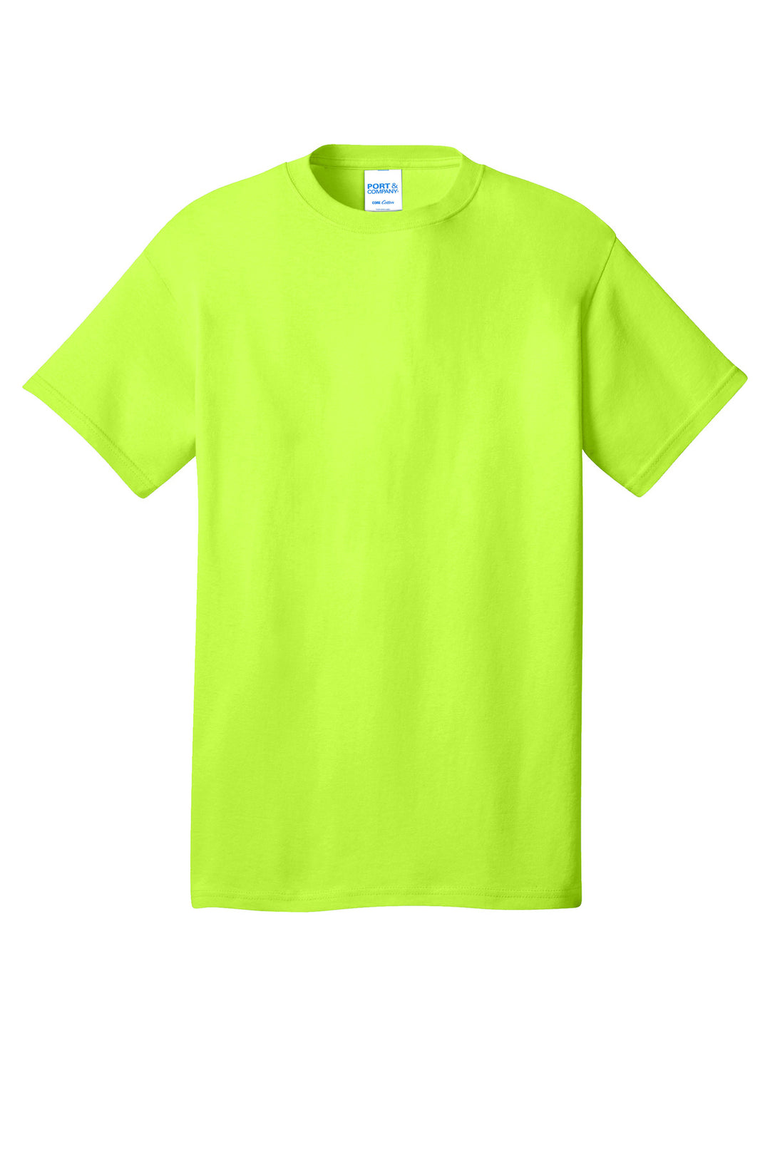 Front View of SGreen Port & Company - Core Cotton Tee. PC54