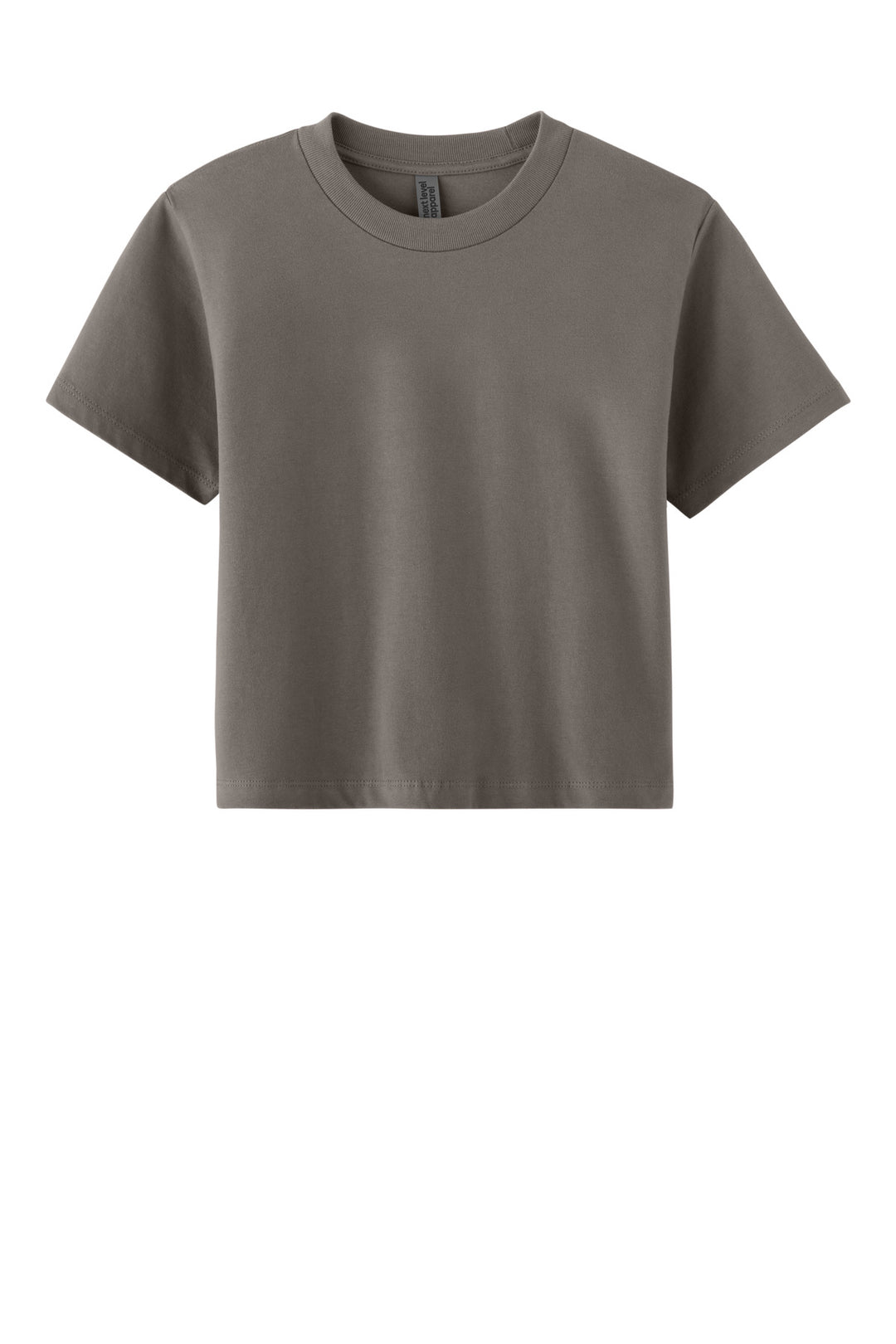 Front View of Shiitake Next Level Apparel Women's Heavyweight Boxy Tee NL7610