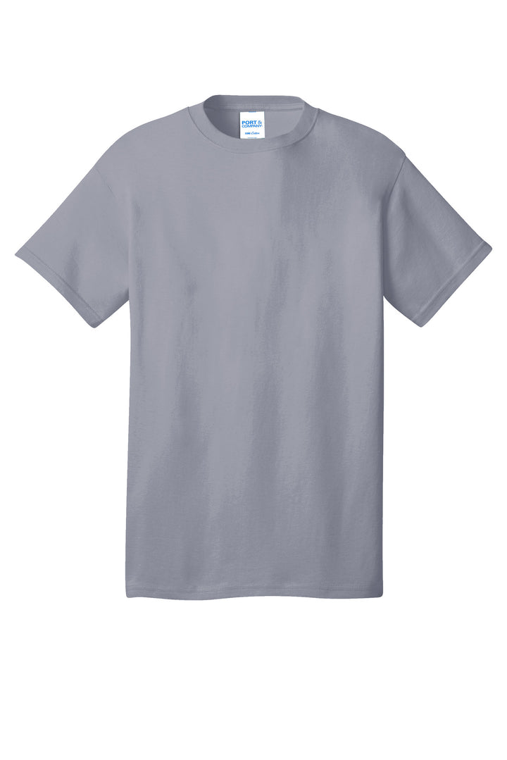 Front View of Silver Port & Company - Core Cotton Tee. PC54