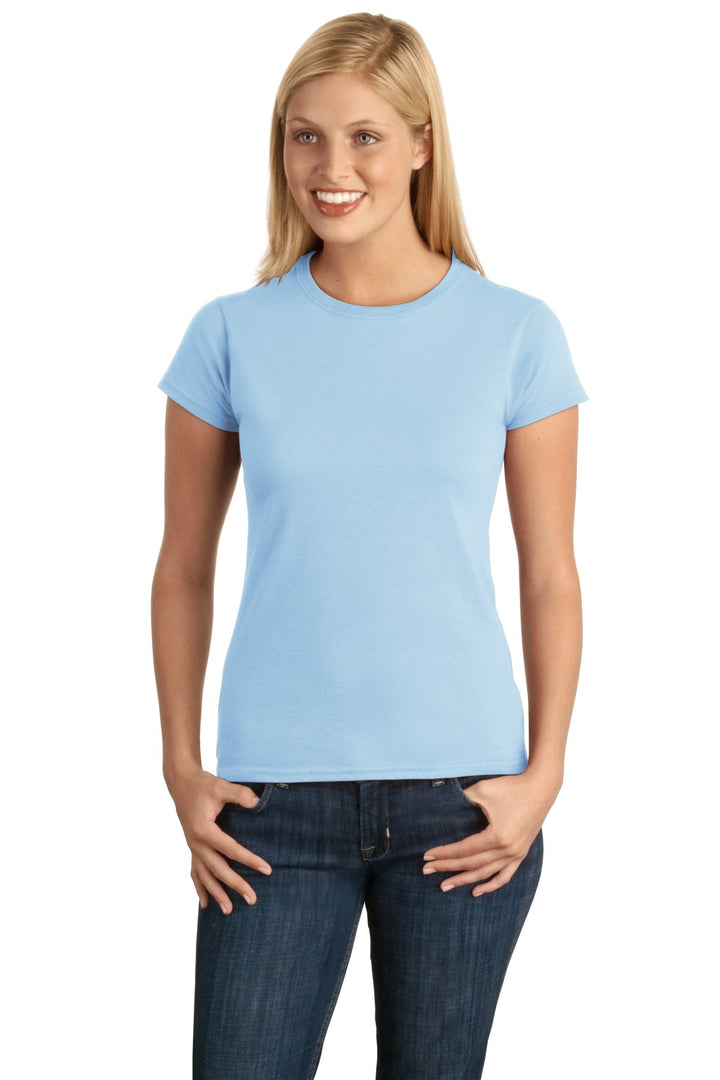 Front View of Sky Gildan Softstyle Women's T-Shirt. 64000L