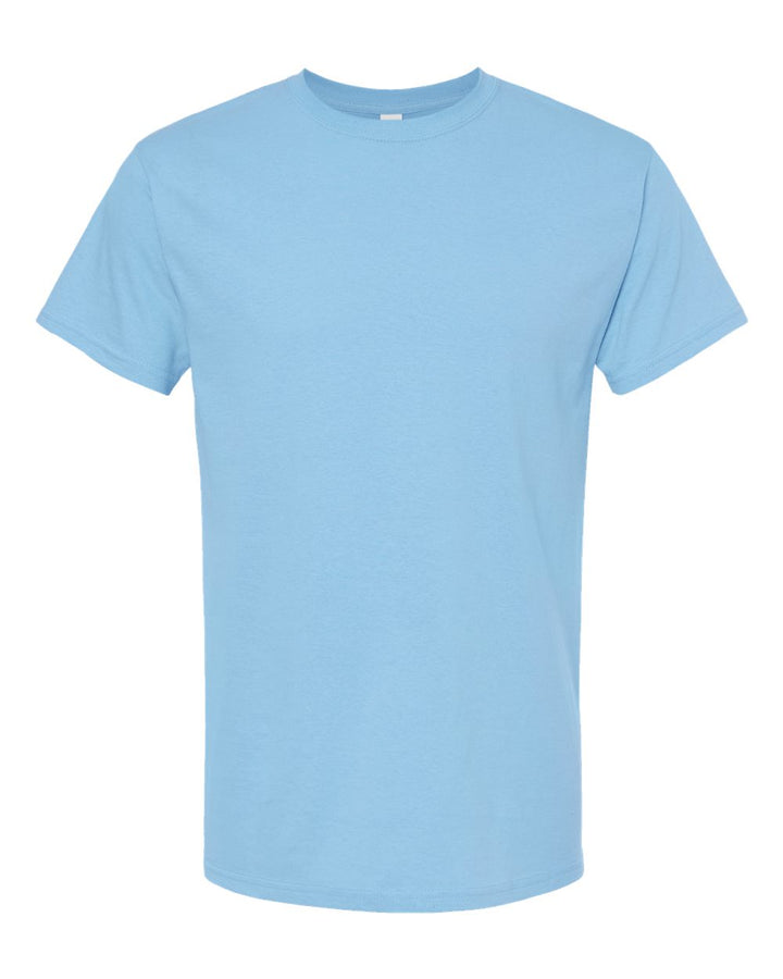 Front View of Sky Gold Soft Touch T-Shirt - 4800