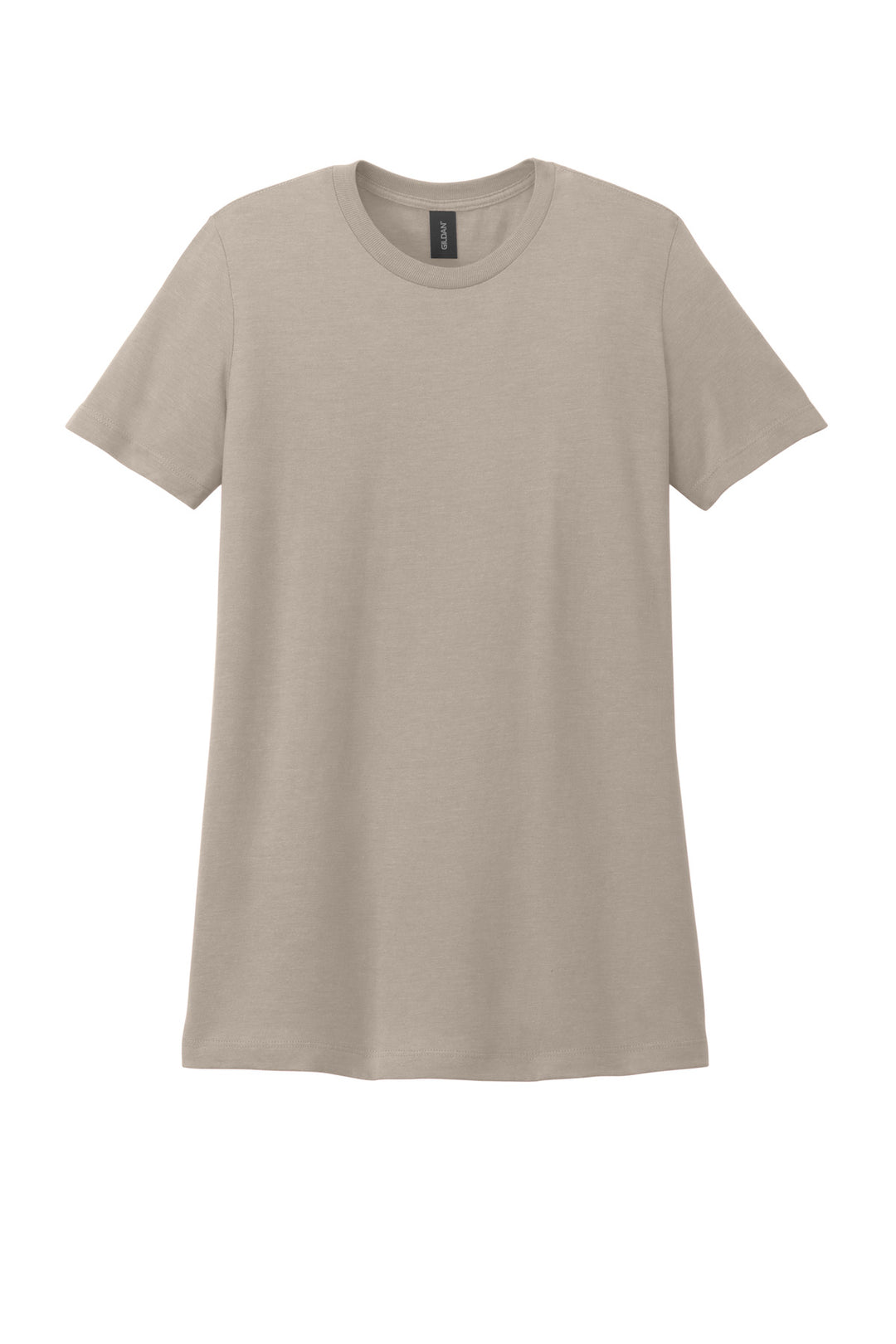Front View of Slate Gildan Softstyle Women's CVC T-Shirt 64001LCVC