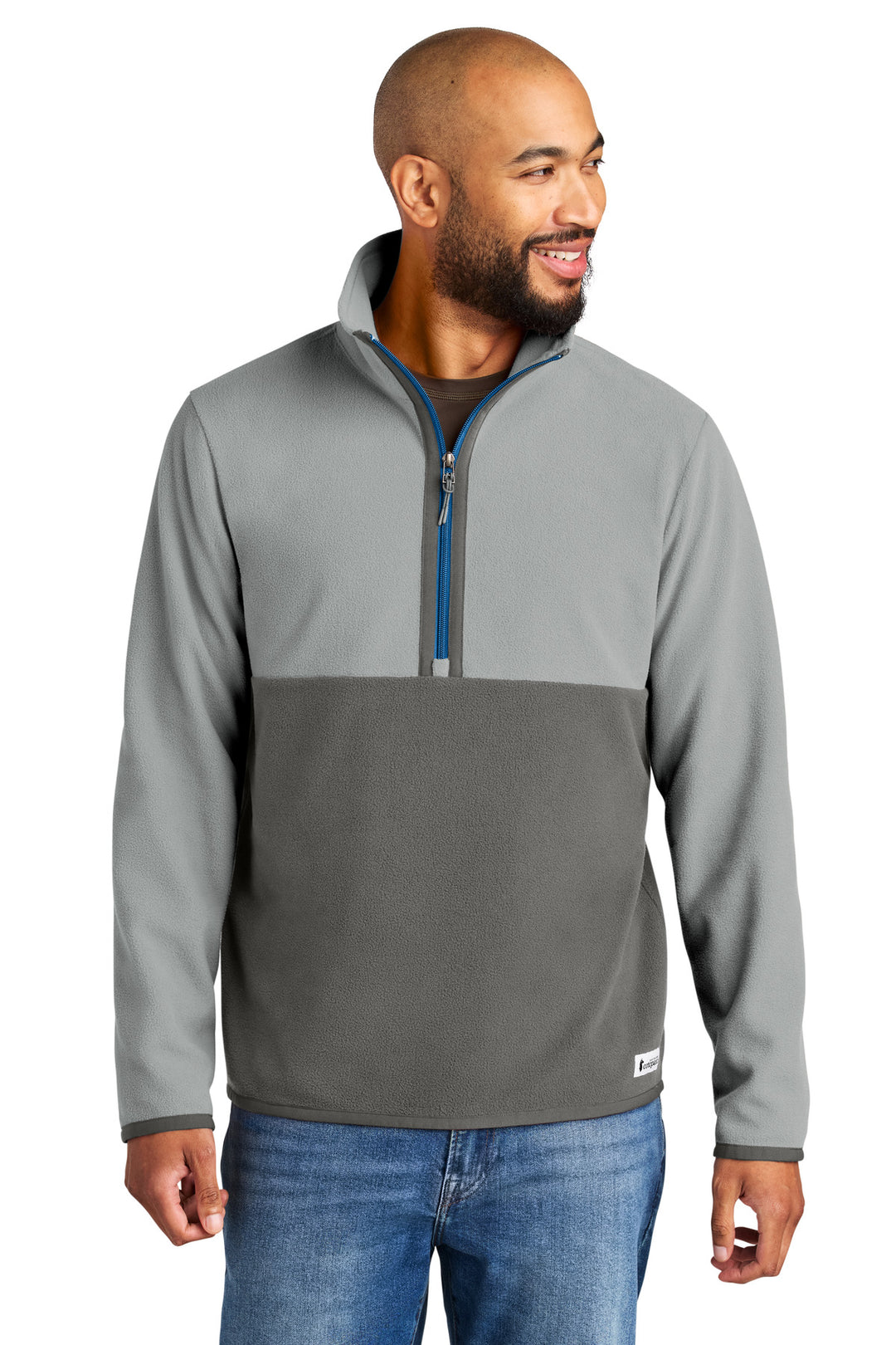 Front View of Smk/Cinder Cotopaxi Amado 1/2-Zip Fleece COTOM1691