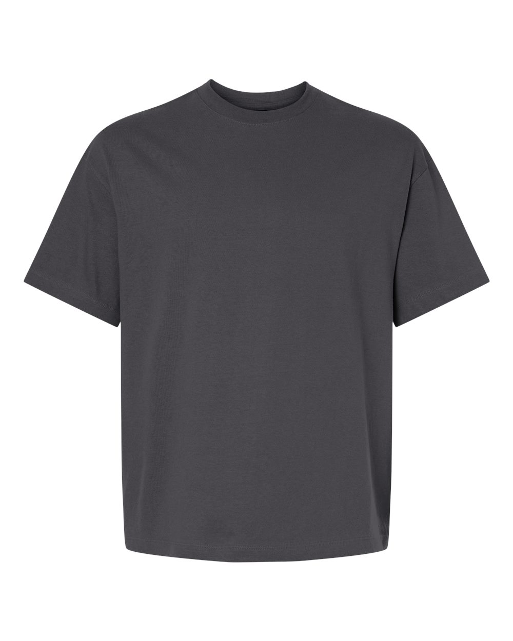 Front View of Smoke Grey Beefy-T® Retro Street T-Shirt - 5180R