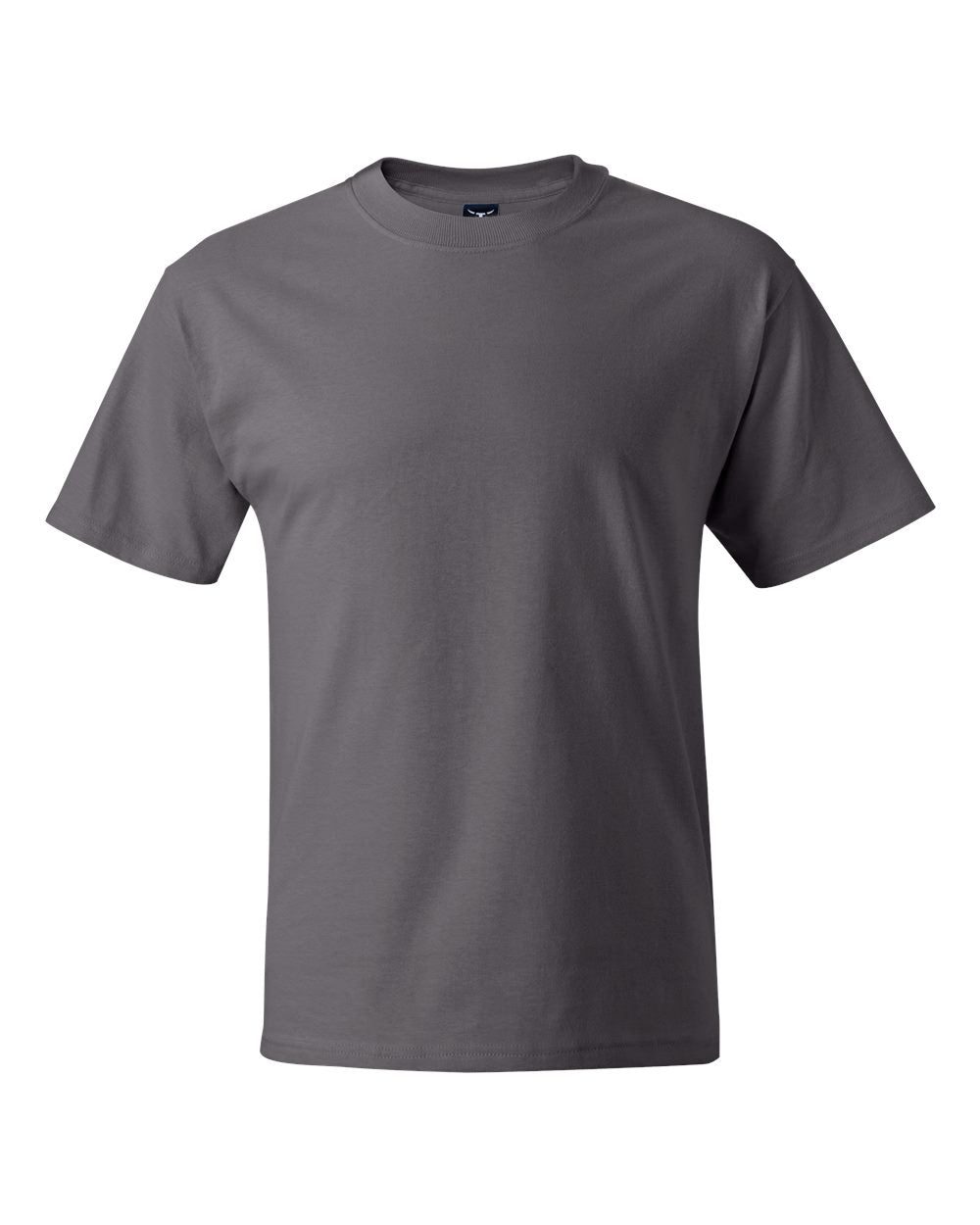 Front View of Smoke Grey Beefy-T® T-Shirt - 5180