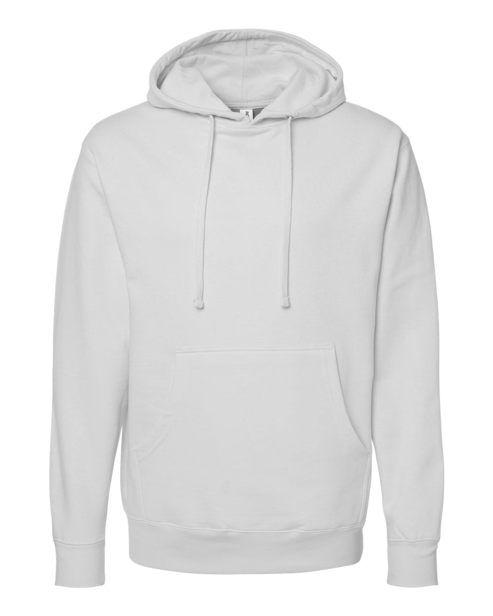 Front View of Smoke Midweight Hooded Sweatshirt - SS4500