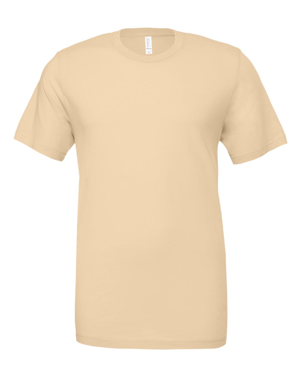 Front View of Soft Cream Jersey Tee - 3001
