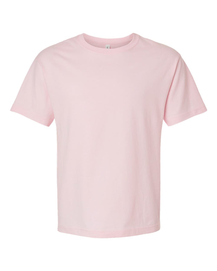 Front View of Soft Pink 6 oz. Heavyweight Tee - 3010