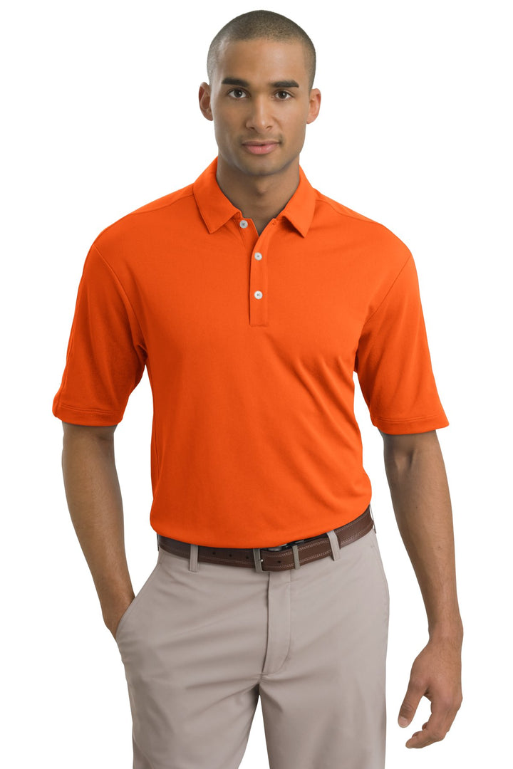 Front View of Solar Orange Nike Tech Sport Dri-FIT Polo. 266998
