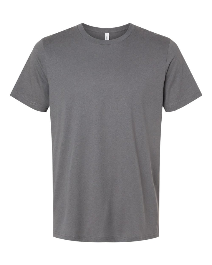 Front View of Solid Asphalt Blend CVC Jersey Tee - 3001CVC