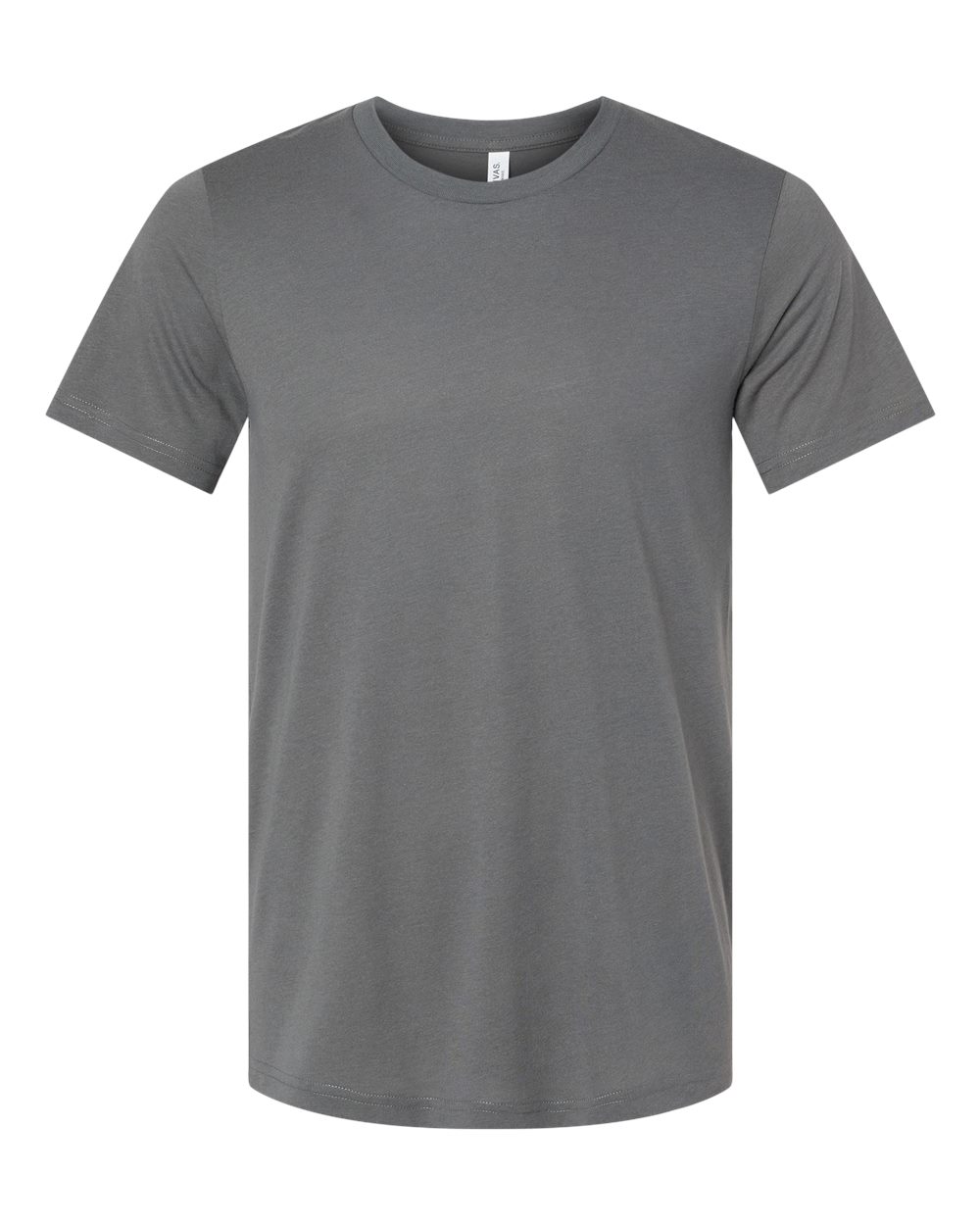 Front View of Solid Asphalt Triblend Triblend Tee - 3413