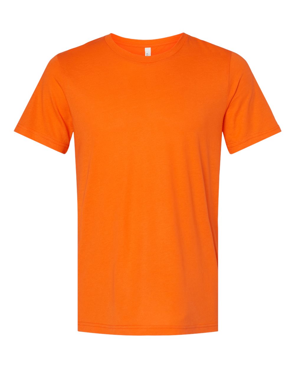 Front View of Solid Orange Triblend Triblend Tee - 3413