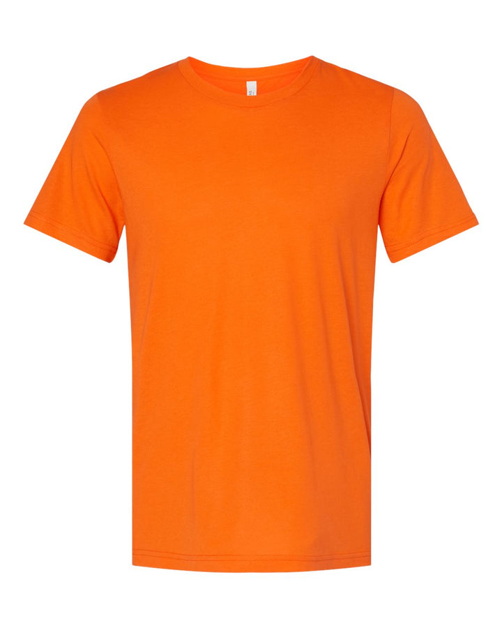 Front View of Solid Orange Triblend Triblend Tee - 3413