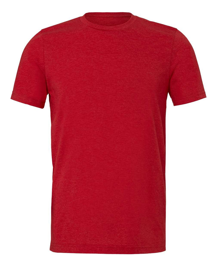 Front View of Solid Red Triblend Triblend Tee - 3413