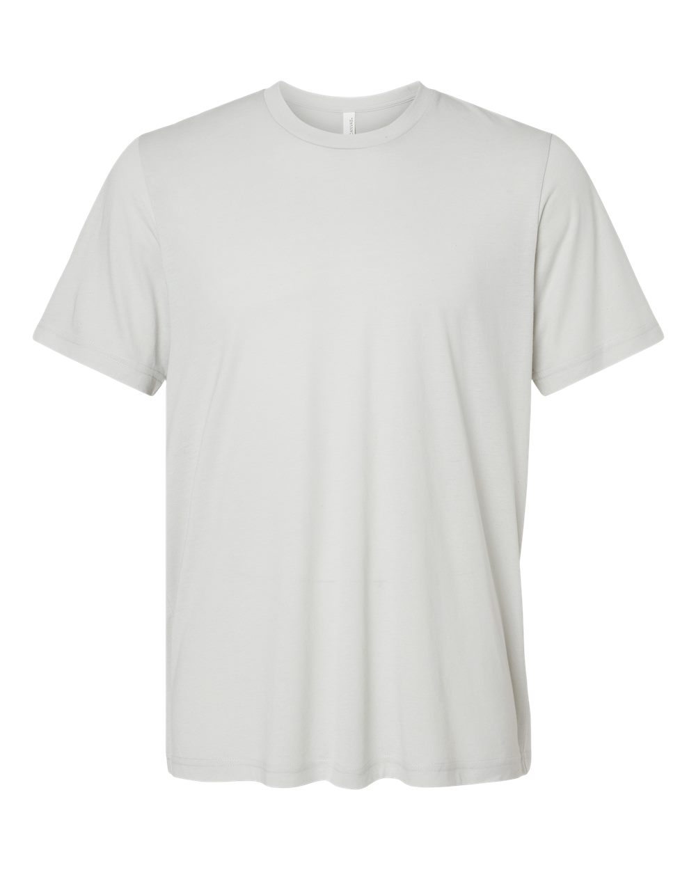 Front View of Solid Silver Triblend Triblend Tee - 3413
