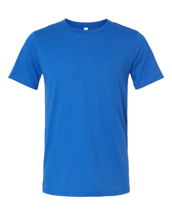 Front View of Solid True Royal Blend CVC Jersey Tee - 3001CVC