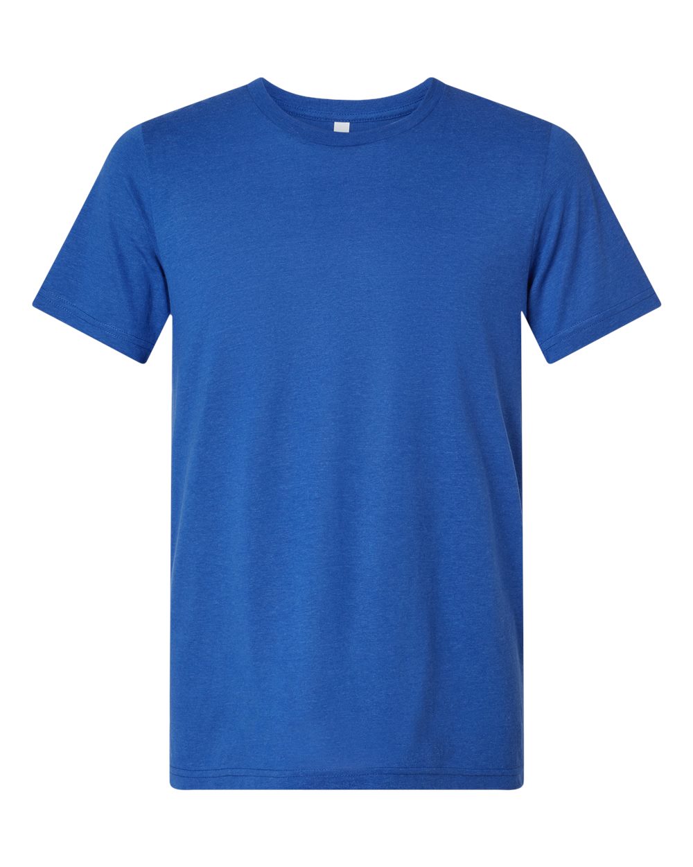 Front View of Solid True Royal Triblend Triblend Tee - 3413