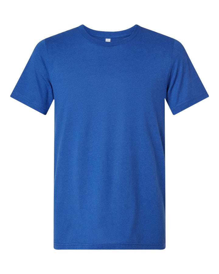 Front View of Solid True Royal Triblend Triblend Tee - 3413