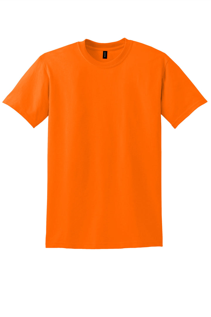 Front View of SOrange Gildan DryBlend 50 Cotton/50 Poly T-Shirt. 8000