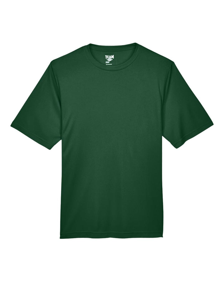 Front View of Sport Dark Green Men's Zone Performance T-Shirt - TT11
