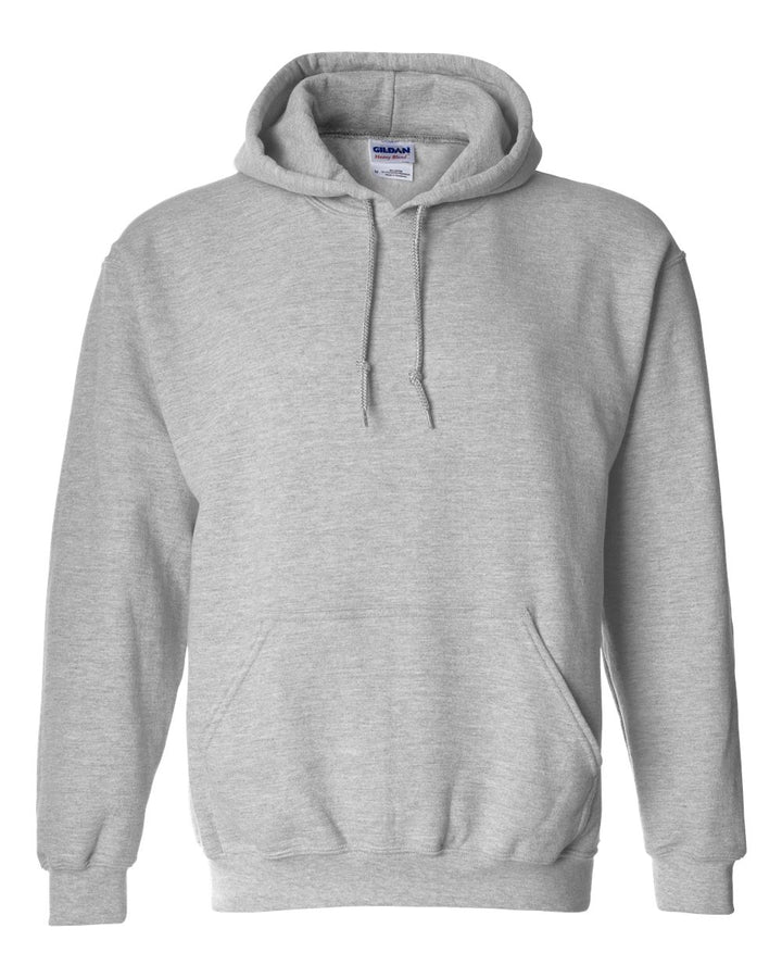 Front View of Sport Grey Heavy Blend™ Hooded Sweatshirt - 18500