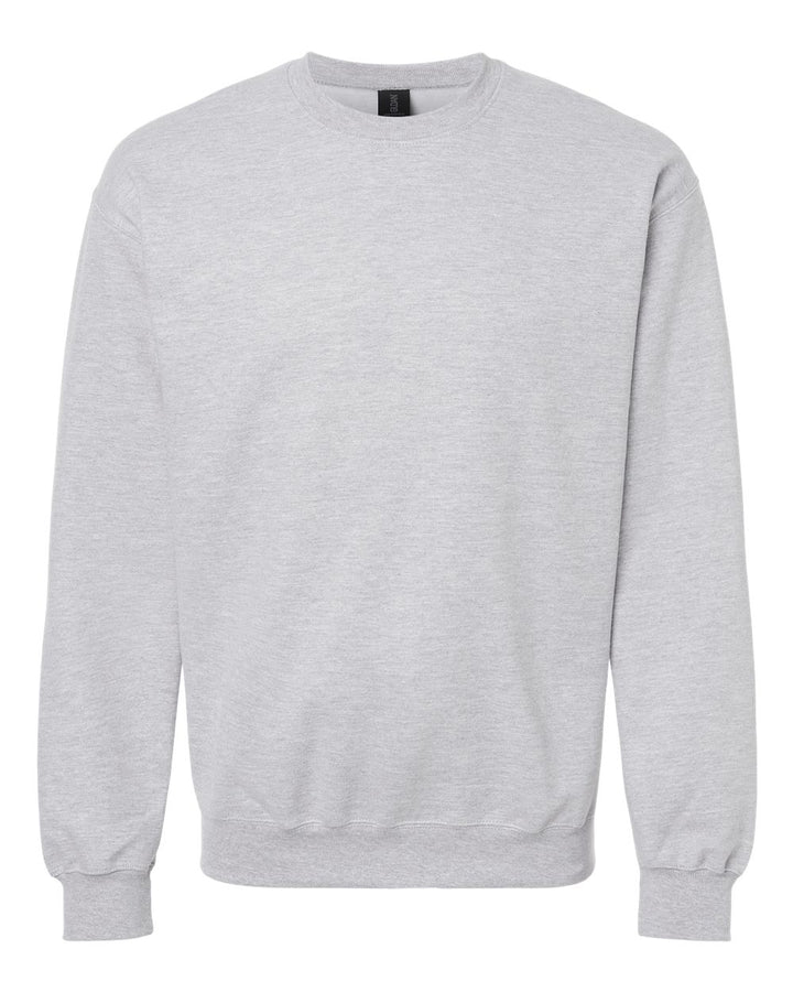 Front View of Sport Grey Softstyle® Midweight Crewneck Sweatshirt - SF000