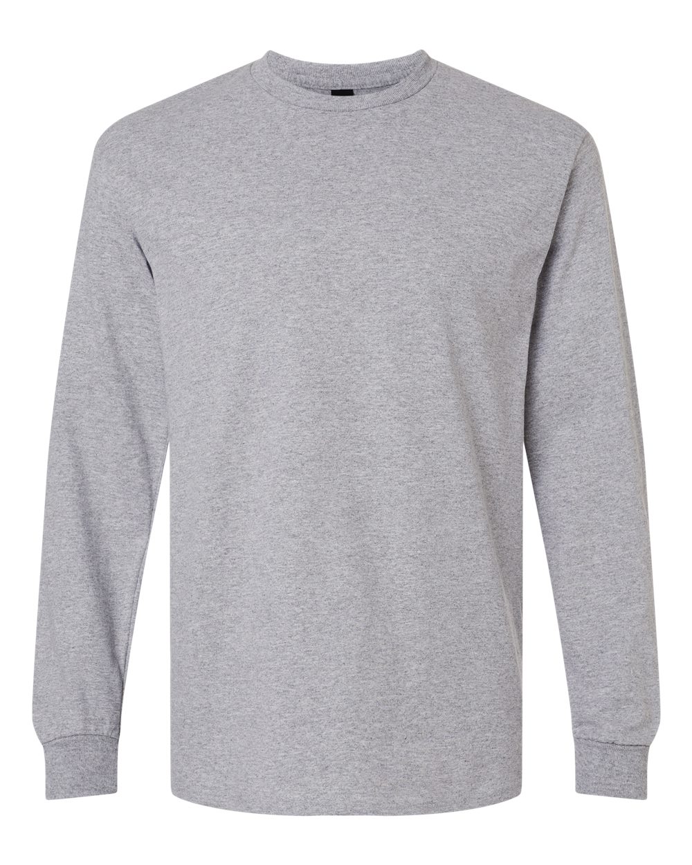 Front View of Sport Grey Ultra Cotton® Long Sleeve T-Shirt - 2400