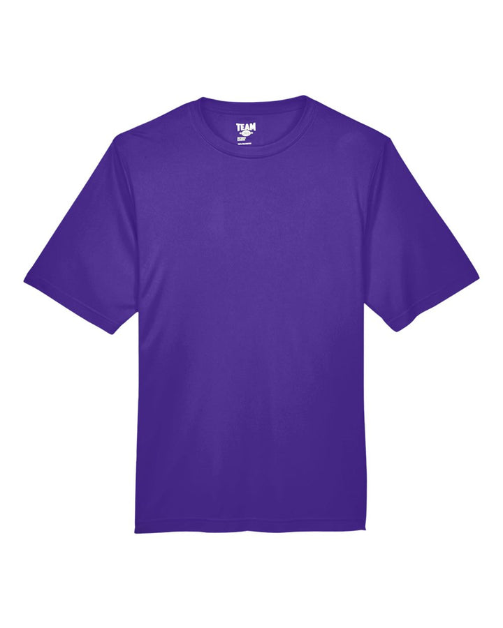 Front View of Sport Purple Men's Zone Performance T-Shirt - TT11