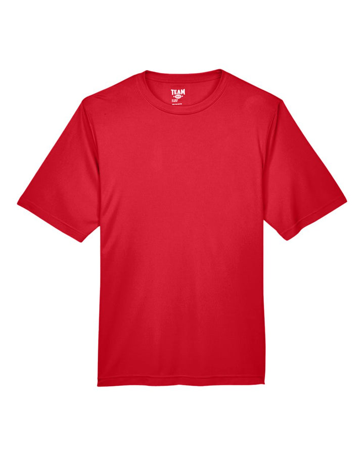 Front View of Sport Red Men's Zone Performance T-Shirt - TT11