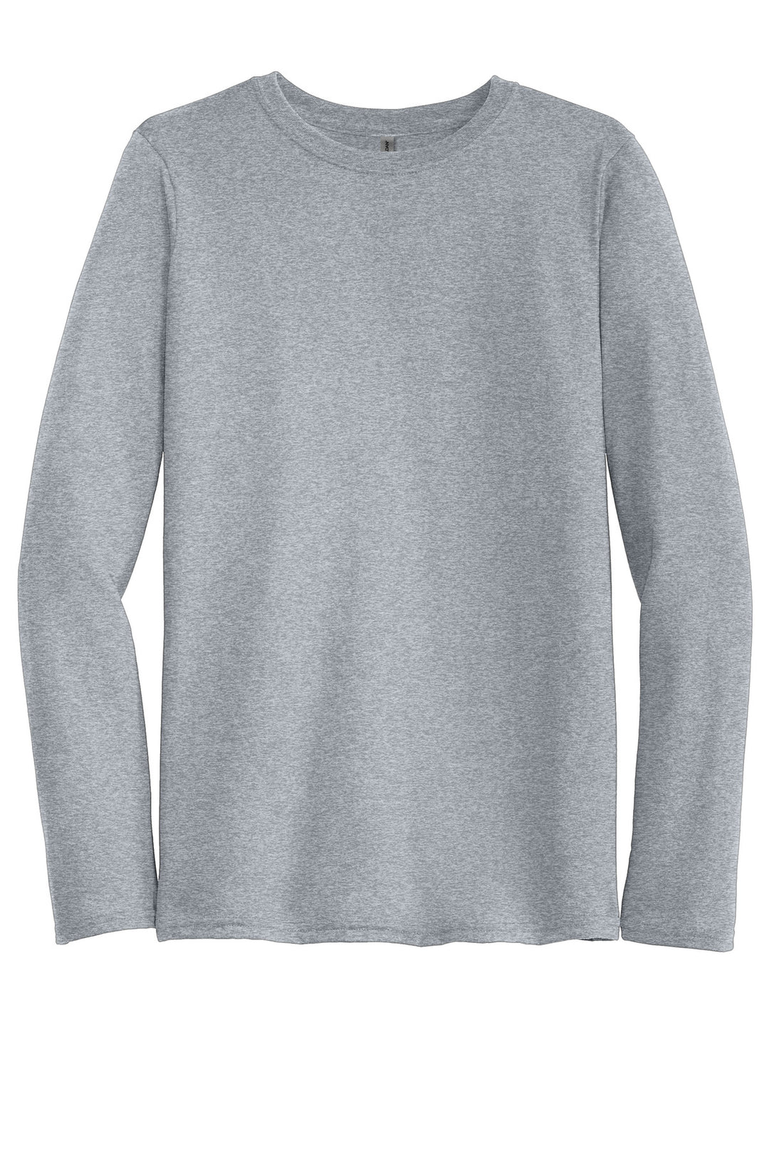 Front View of SportGrey Gildan Performance Long Sleeve T-Shirt. 42400