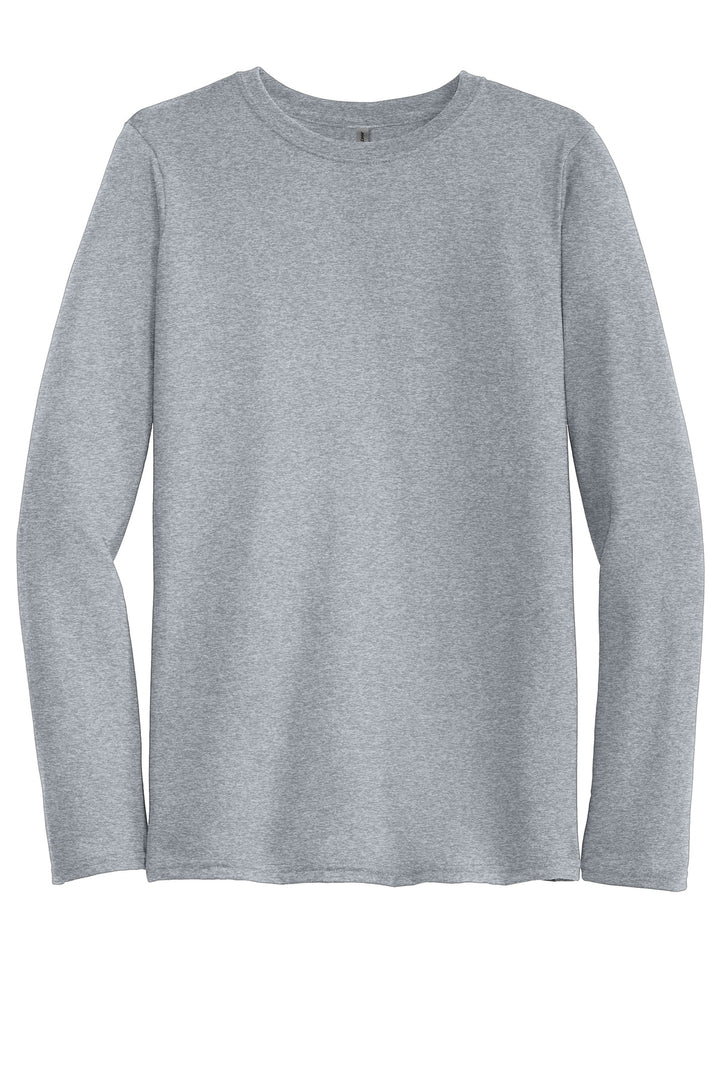 Front View of SportGrey Gildan Performance Long Sleeve T-Shirt. 42400