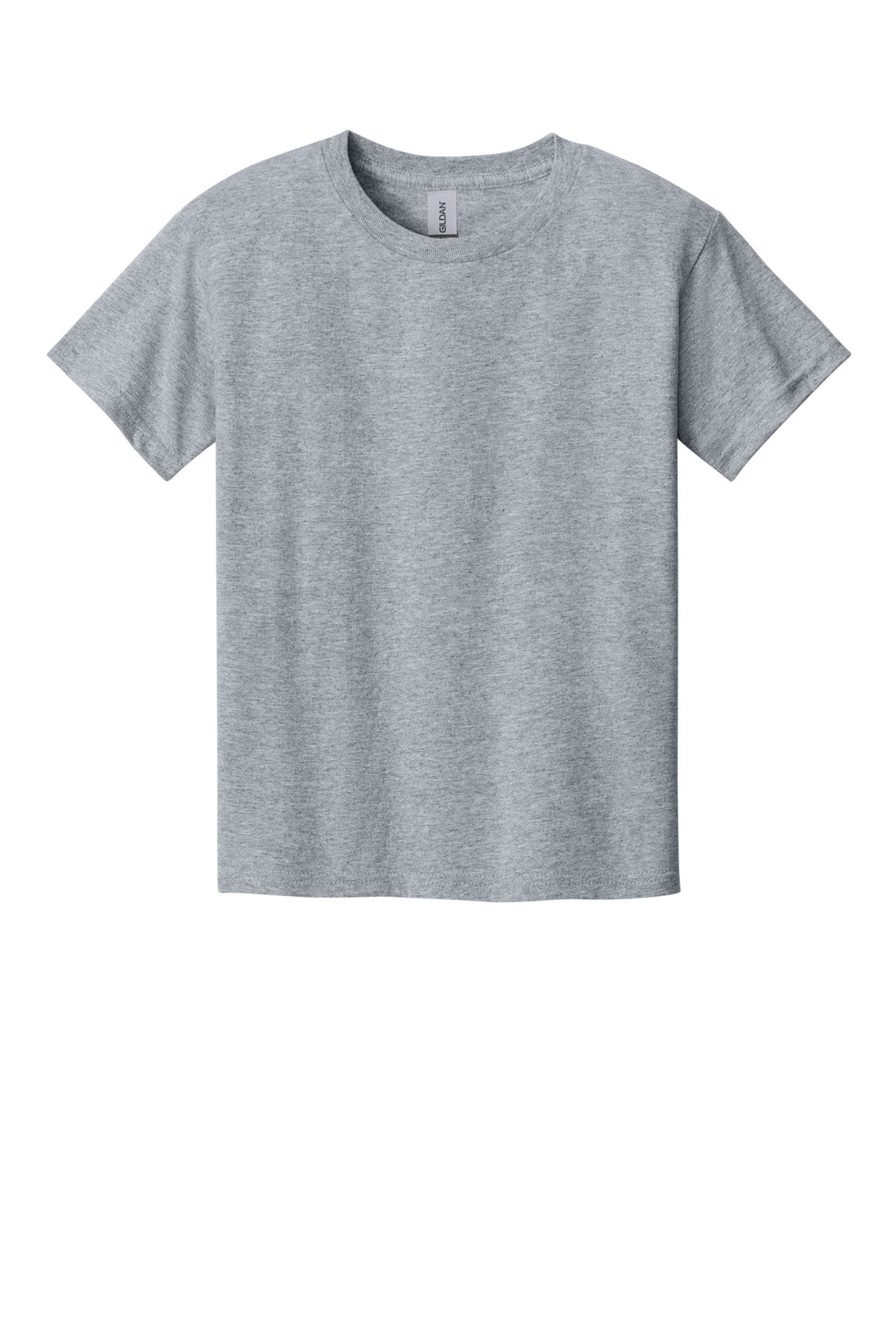 Front View of SportGrey Gildan Youth Light Cotton Tee 3000B