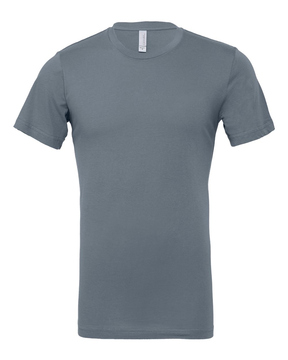 Front View of Steel Blue Jersey Tee - 3001